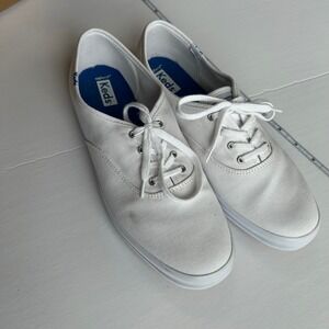 Keds Champion White Canvas Low Top Sneakers WF34000 Size 8.5 W